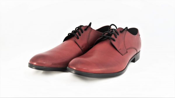 Vyriški raudoni klasikiniai odiniai batai KRISBUT