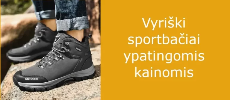 Akcija vyriškiems sportbačiams