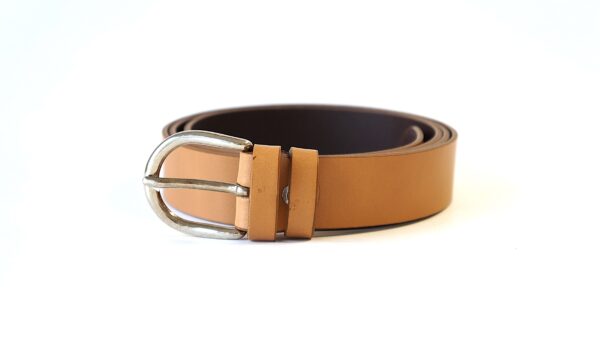 Šviesiai rudas moteriškas odinis diržas 3 cm Vilnius Fashion Belts