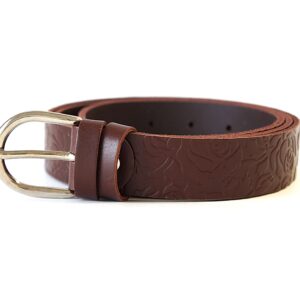 Rudas moteriškas odinis diržas 3 cm Vilnius Fashion Belts