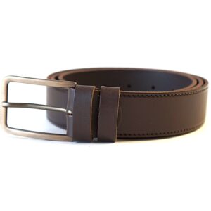 Rudas vyriškas odinis diržas 3,5 cm Vilnius Fashion Belts