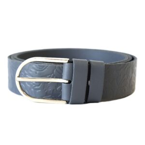 Pilkas moteriškas odinis diržas 3,5 cm Vilnius Fashion Belts