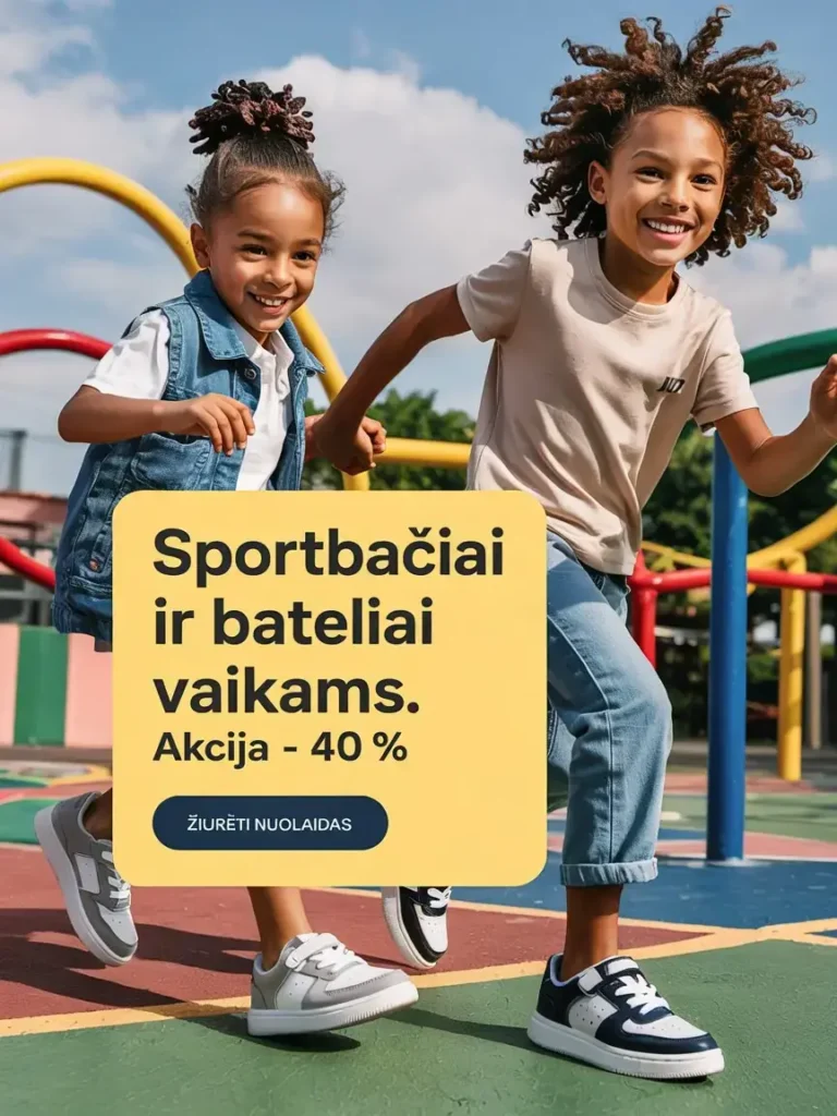 www cover akcija vaikiški sportbačiai ir bateliai 3x4 vertikaliai 2025