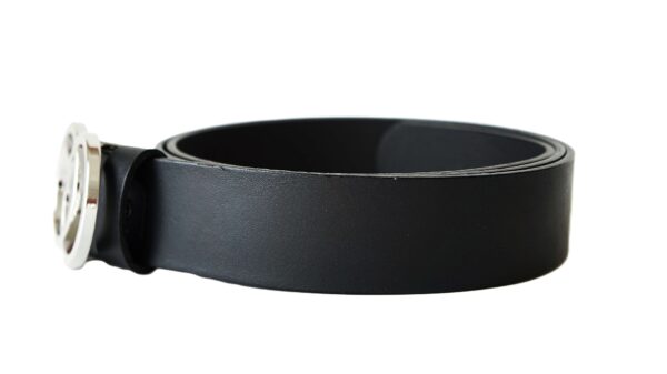 Juodas moteriškas odinis diržas 4 cm Vilnius Fashion Belts