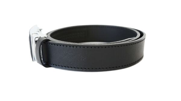 Prabangus vyriškas odinis diržas 3,5 cm su automatine sagtimi Vilnius Fashion Belts