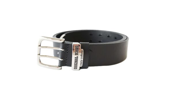Juodas odinis vyriškas diržas prie džinsų 4 cm Vilnius Fashion Belts Original Jeans