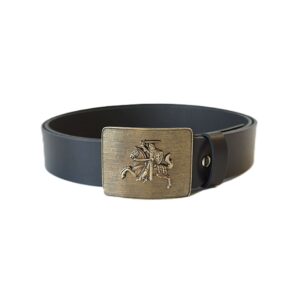 Lietuviškas odinis vyriškas diržas Vytis 4 cm