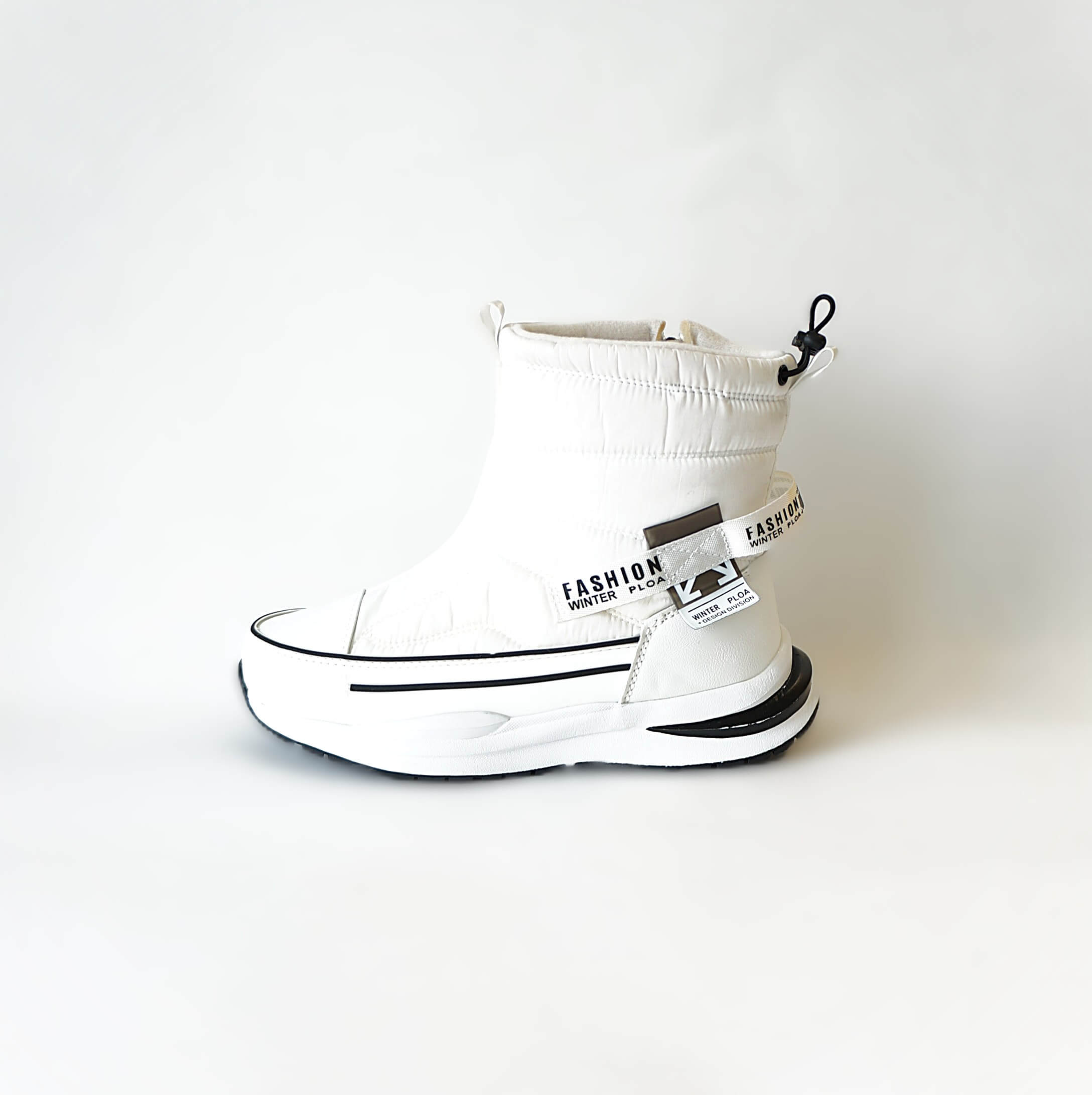 Balti moteriški žieminiai sniego batai su vilna Ploa Winter