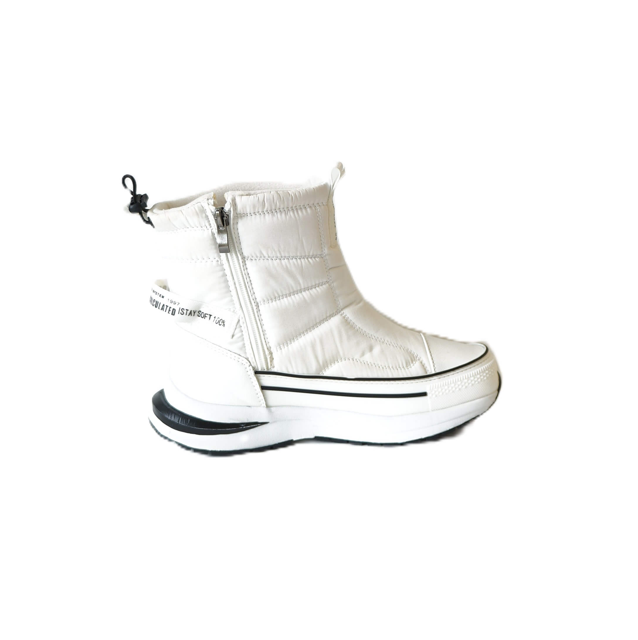 Balti moteriški žieminiai sniego batai su vilna Ploa Winter