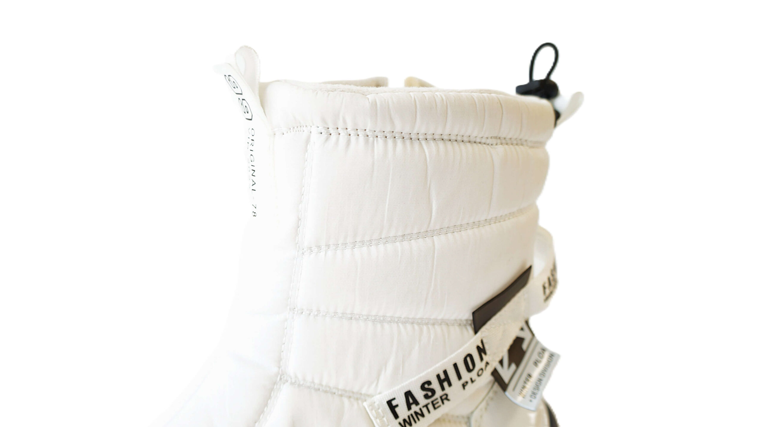 Balti moteriški žieminiai sniego batai su vilna Ploa Winter