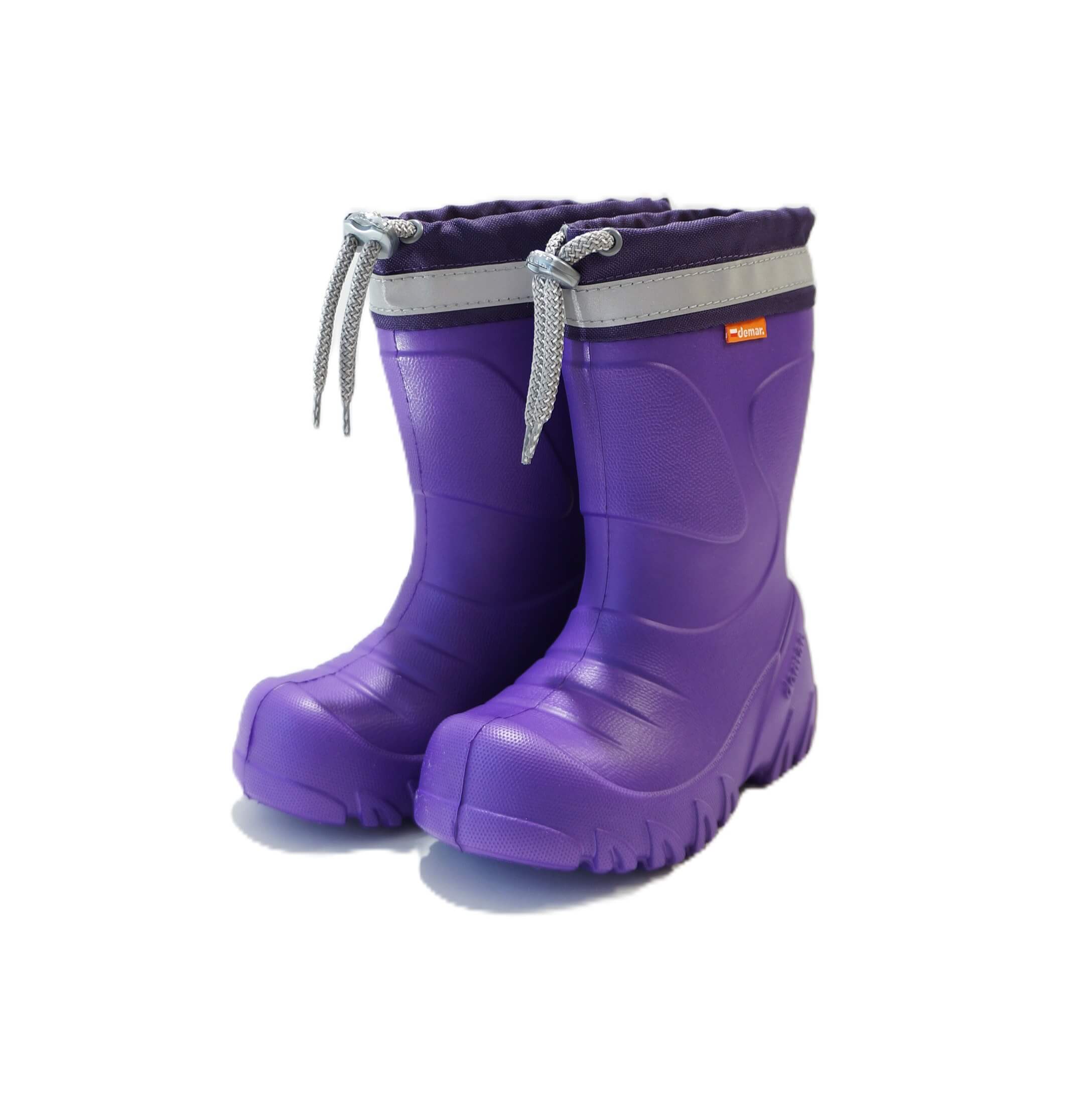 Lengvi (EVA) žieminiai batai vaikams Demar Mammut -S 0300K Violet su vilna, dydžiai 22-35