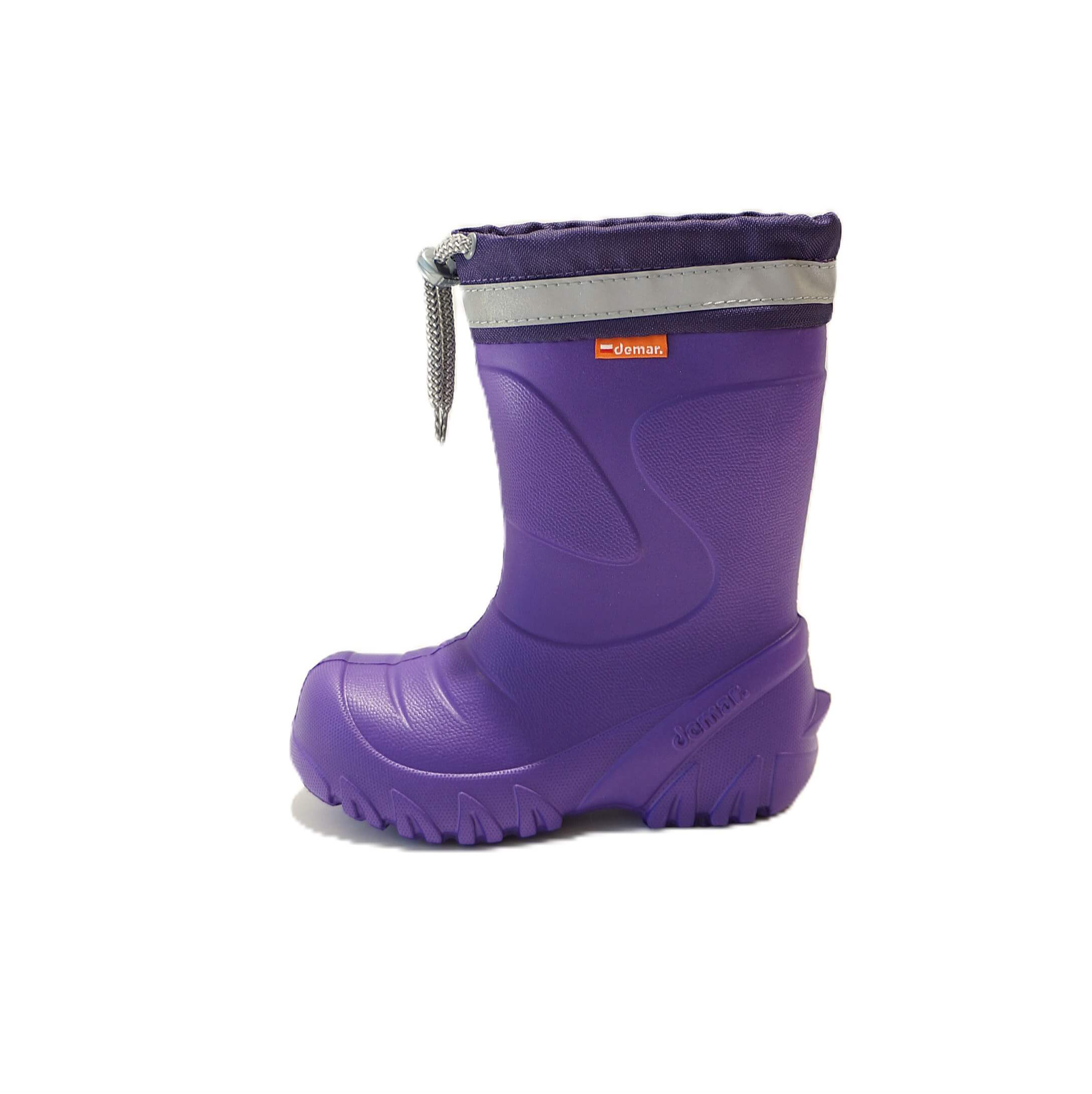 Lengvi (EVA) žieminiai batai vaikams Demar Mammut -S 0300K Violet su vilna, dydžiai 22-35
