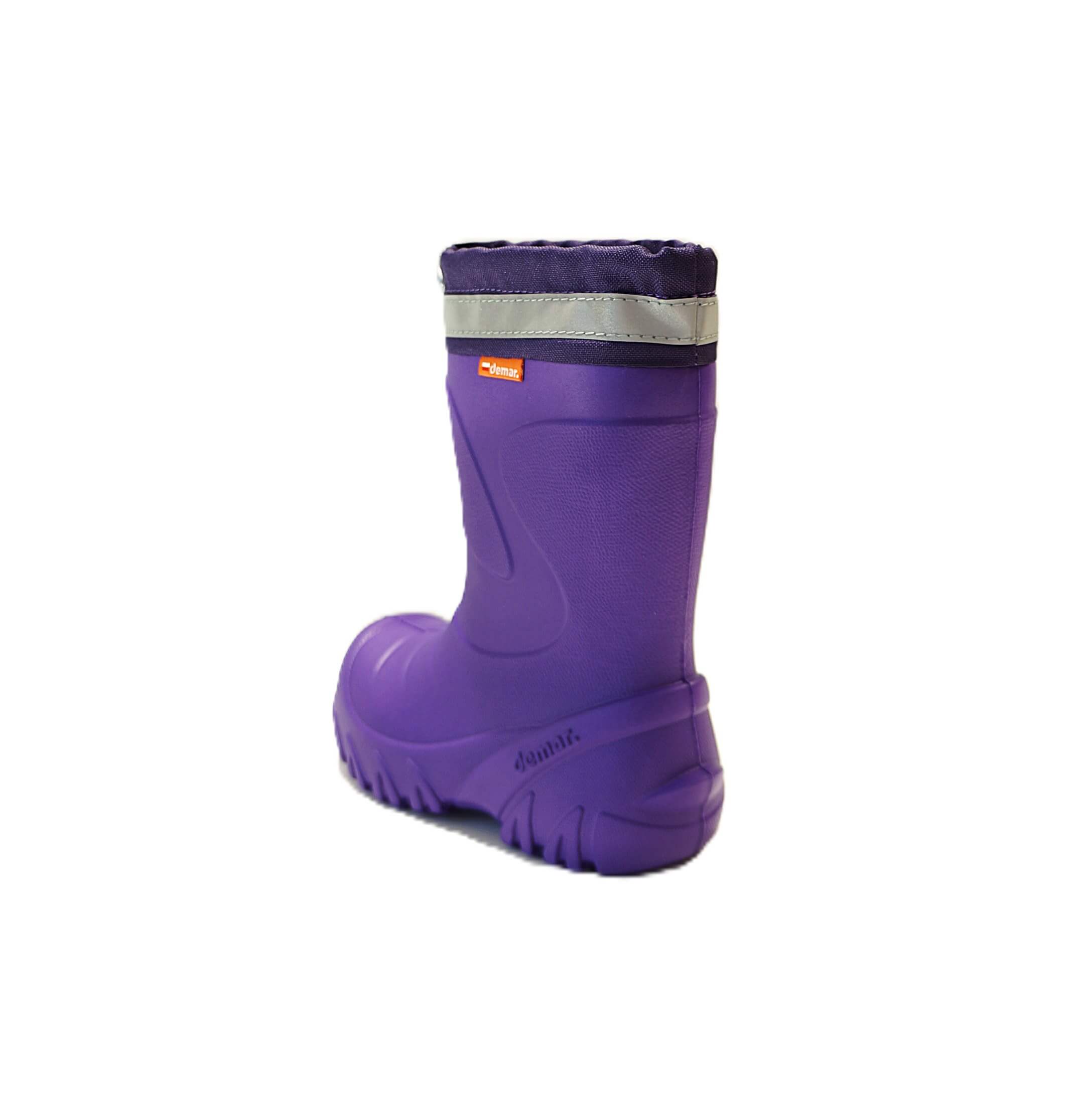 Lengvi (EVA) žieminiai batai vaikams Demar Mammut -S 0300K Violet su vilna, dydžiai 22-35
