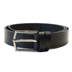 Lietuviškas juodas odinis moteriškas diržas 3 cm Vilnius Fashion Belts