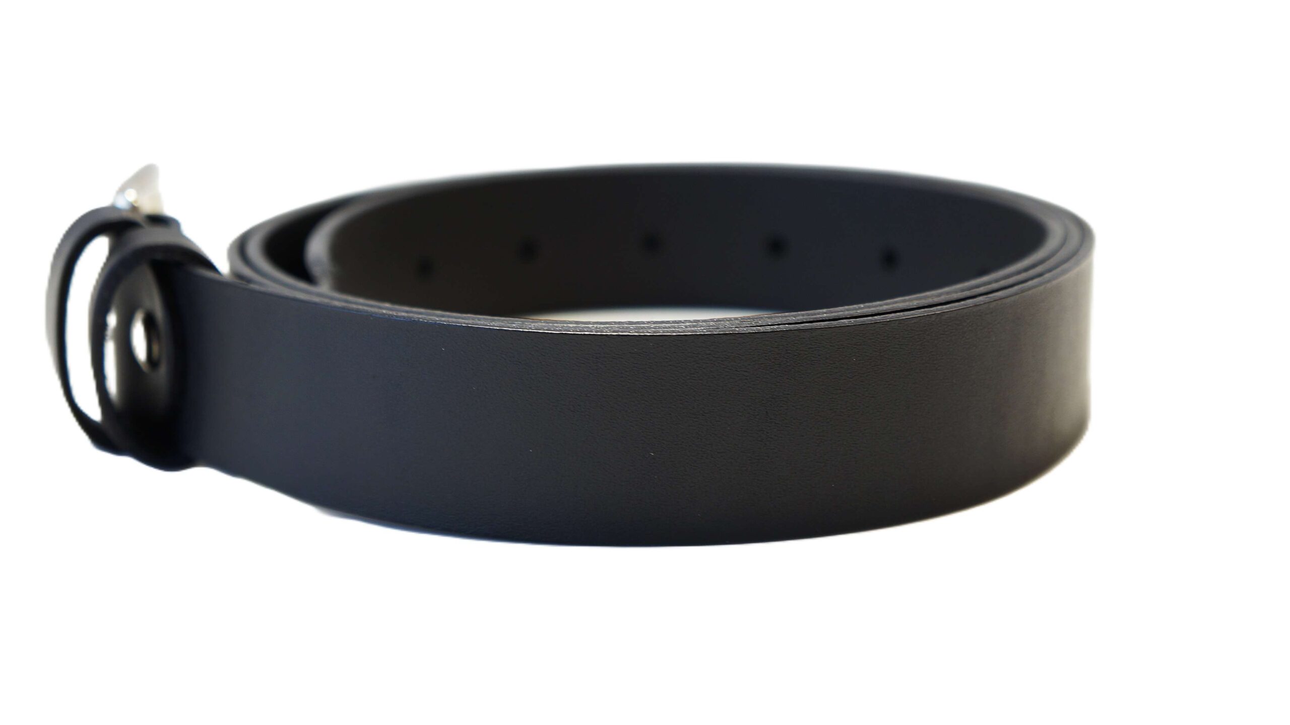 Lietuviškas juodas odinis moteriškas diržas 3 cm Vilnius Fashion Belts