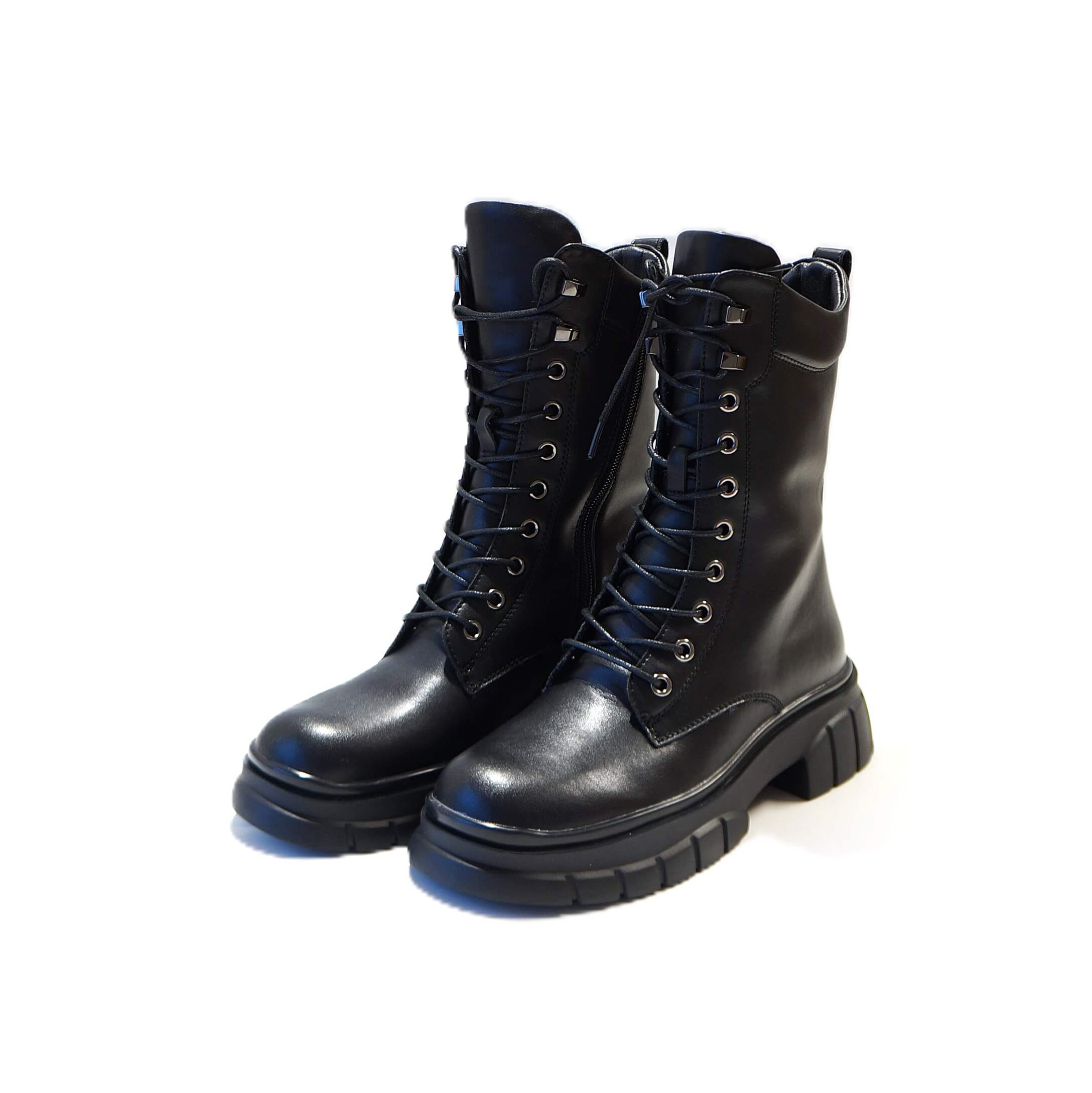 Odiniai žieminiai batai moterims su vilna Palazzo D'Oro