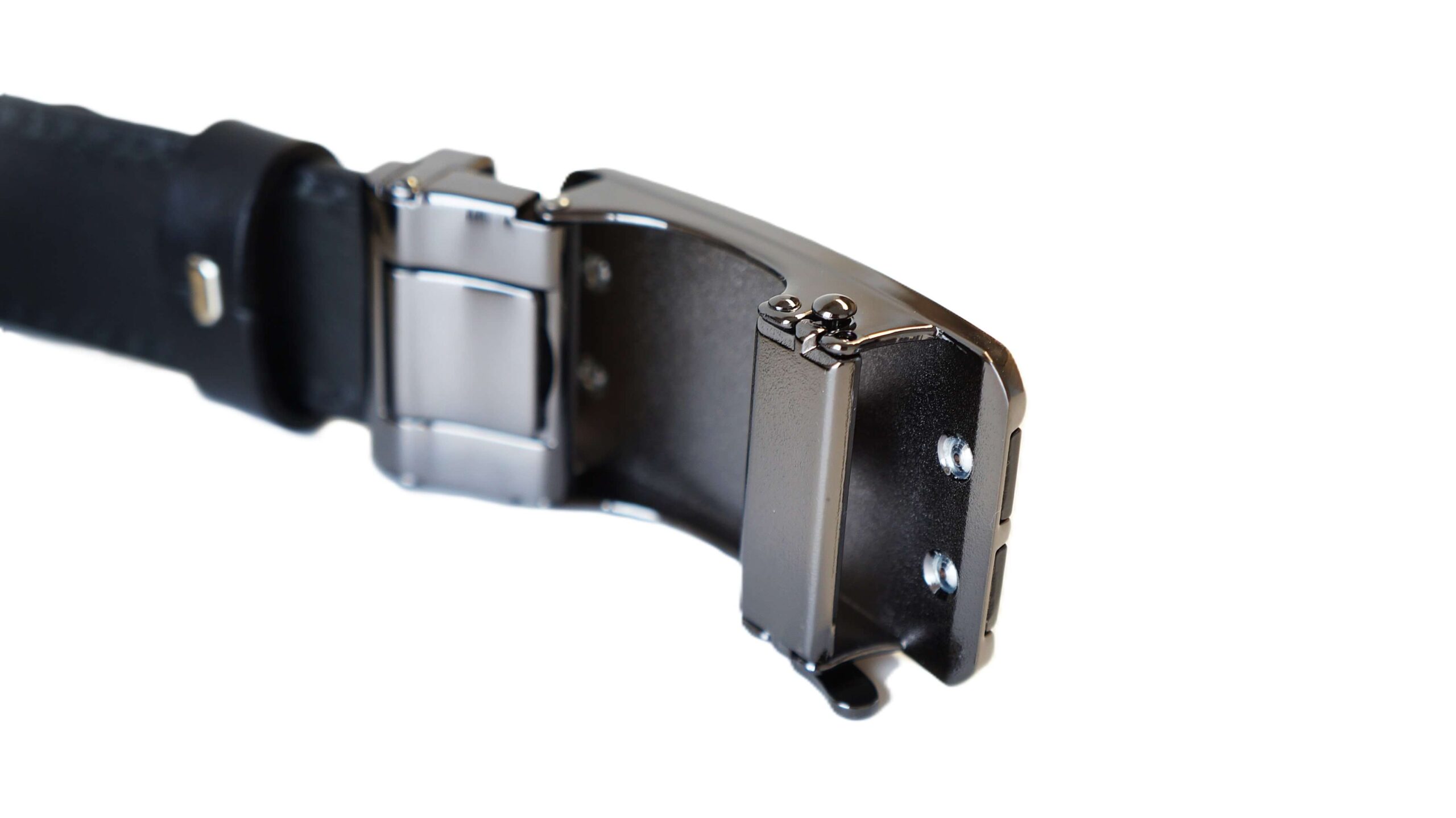 Prabangus vyriškas odinis diržas 3,5 cm su automatine sagtimi Vilnius Fashion Belts