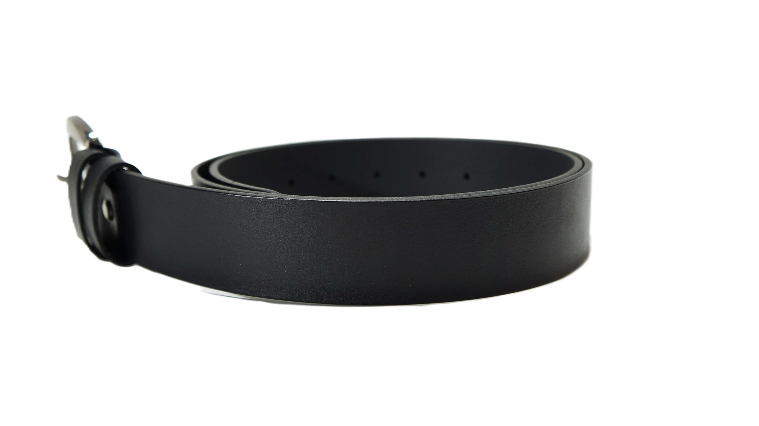 Platus juodas odinis moteriškas diržas 4 cm Vilnius Fashion Belts