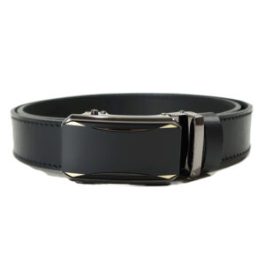 Prabangus odinis vyriškas diržas su automatine sagtimi Vilnius Fashion Belts