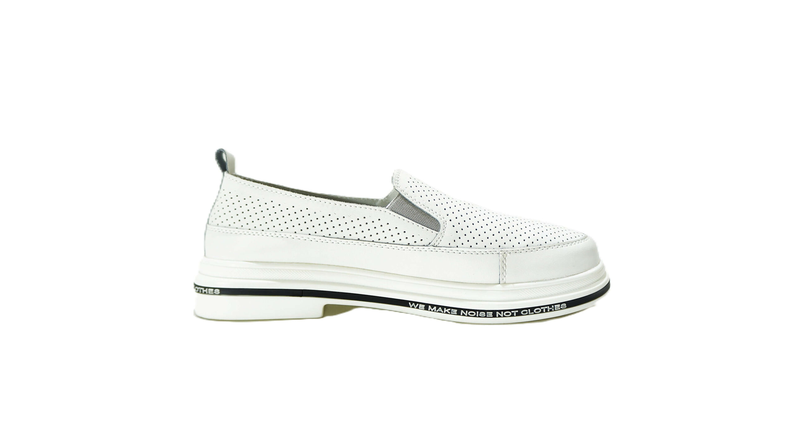 Balti odiniai vasariniai batai moterims ZOJAS