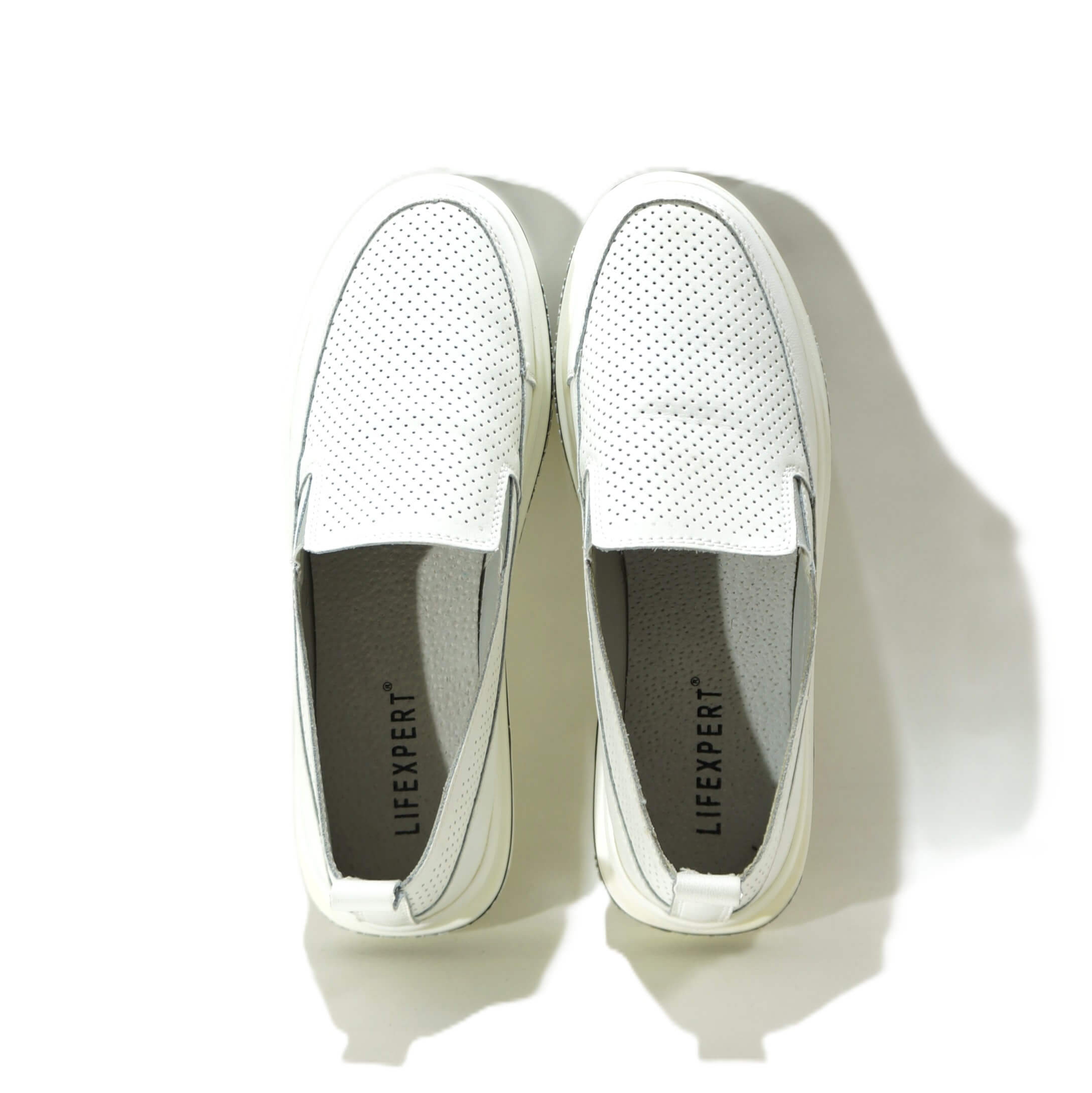 Balti odiniai vasariniai batai moterims ZOJAS