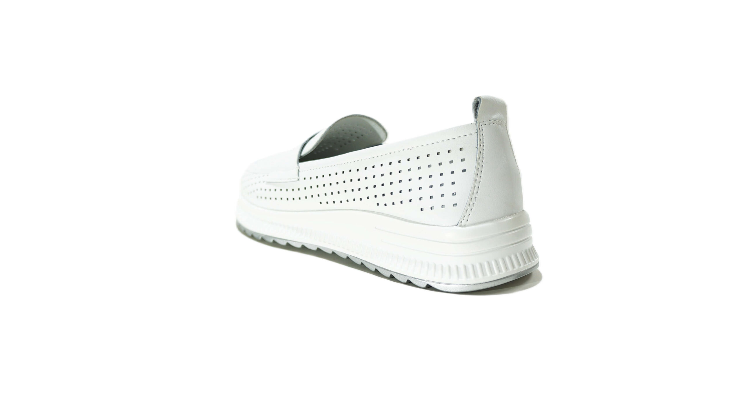 Balti odiniai vasariniai batai moterims ZOJAS