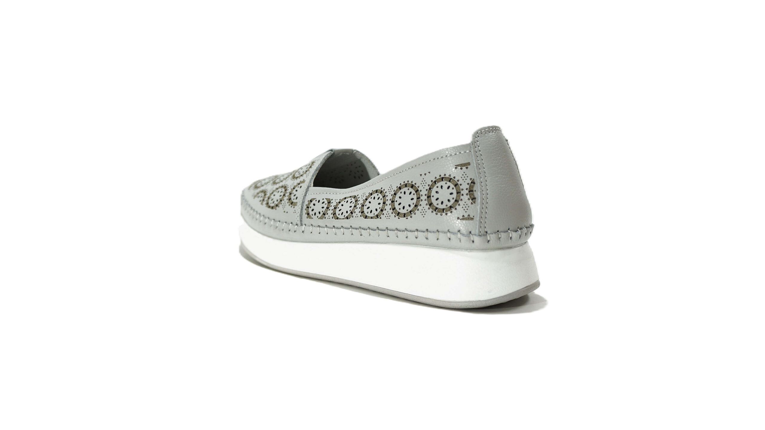 Pilki odiniai vasariniai batai moterims ZOJAS