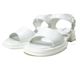 Baltos odinės basutės moterims ZOJAS