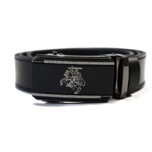 Lietuviškas odinis vyriškas diržas su Vyčiu