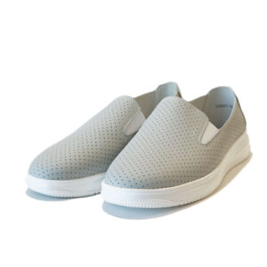 Patogūs pilki odiniai vasariniai batai moterims ZOJAS