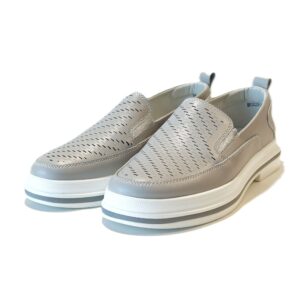 Minkšti ir patogūs pilki odiniai batai moterims ZOJAS