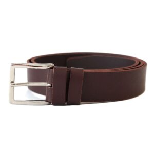 Rudas odinis diržas 3,5 cm Vilnius Fashion Belts