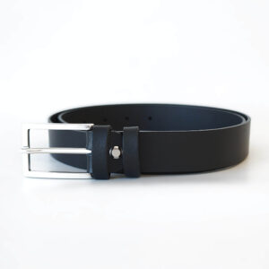 Juodas odinis diržas moterims 3 cm Vilnius Fashion Belts