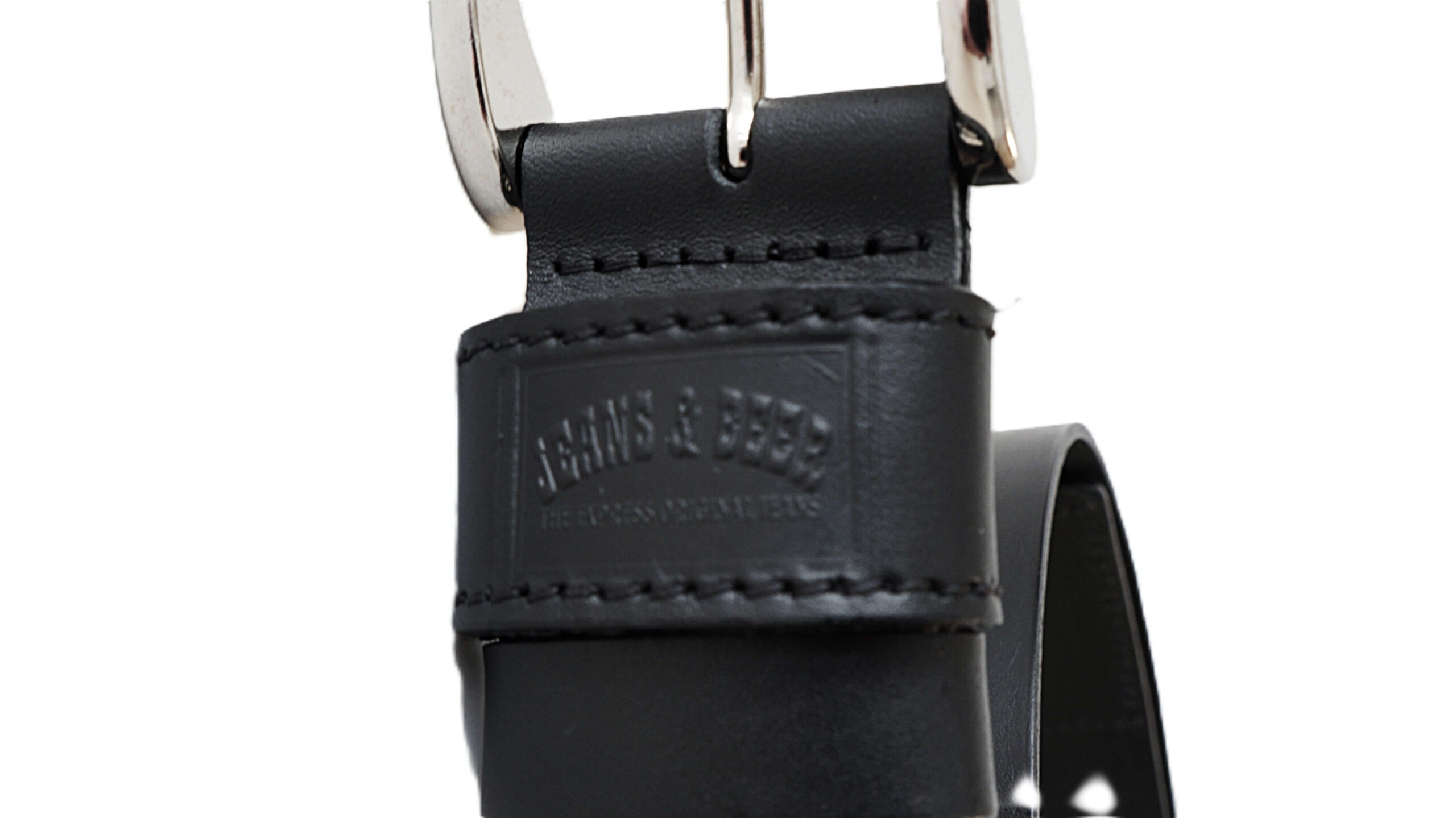 Juodas vyriškas odinis diržas Jeans and Beer 4 cm