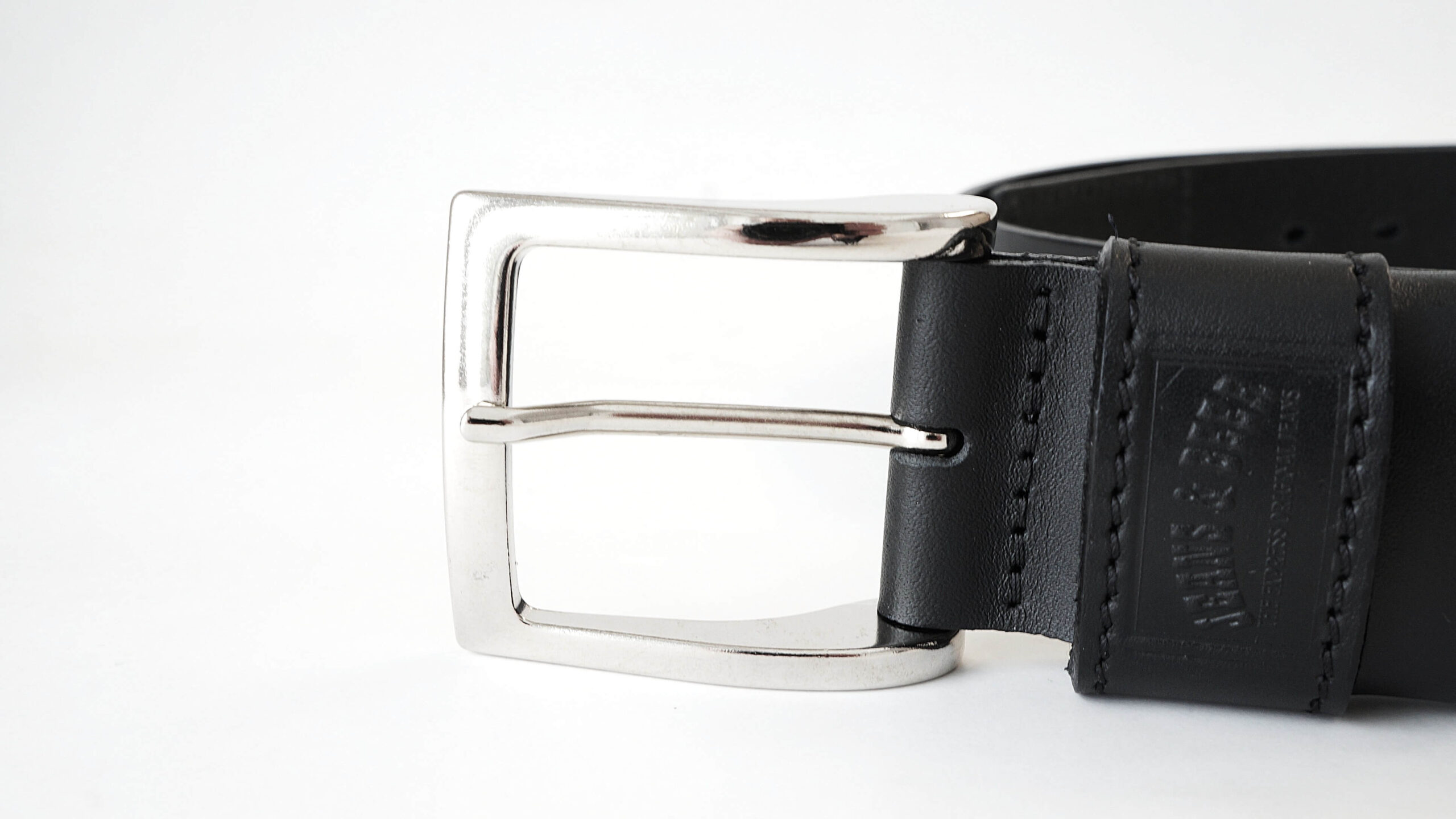 Juodas vyriškas odinis diržas Jeans and Beer 4 cm