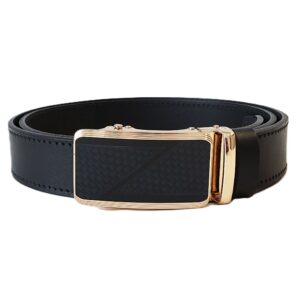 Prabangus vyriškas odinis diržas su automatine sagtimi 3,5 cm Vilnius Fashion Belts