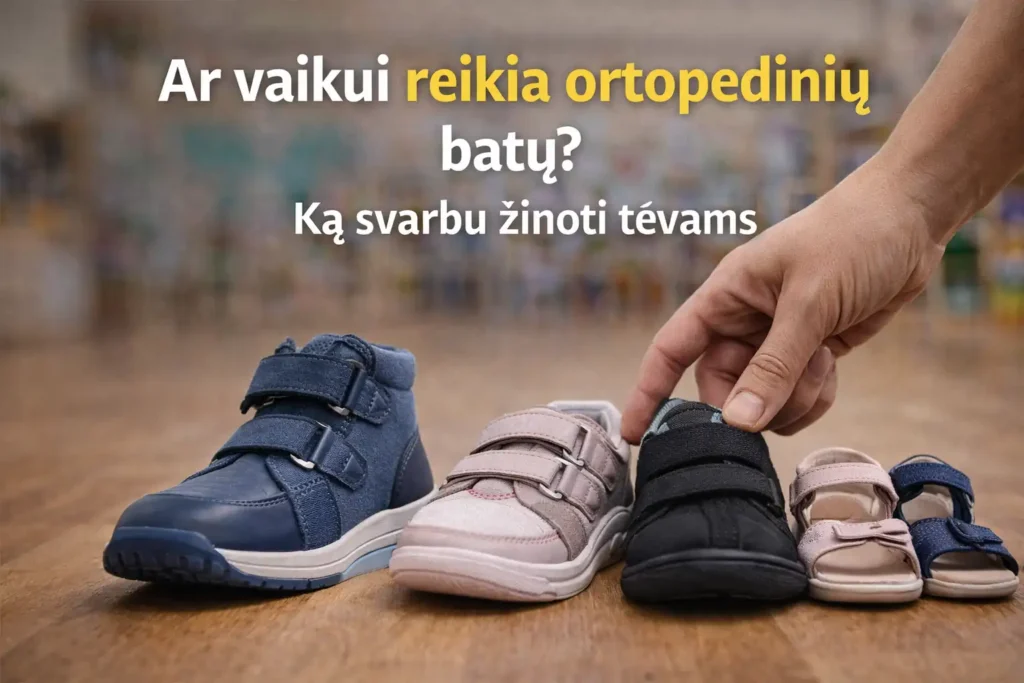 Vaikiški batai ir basutės – kokybiška avalynė vaikams kasdieniam nešiojimui ortopediniai reikalavimai