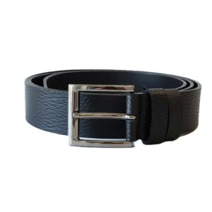 Minkštos odos juodas moteriškas diržas 3,5 cm Vilnius Fashion Belts