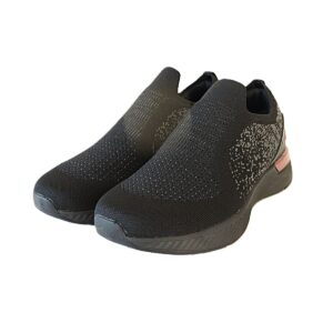 Didelių dydžių lengvi juodi vasariniai vyriški sportbačiai be raištelių RUNNER 42-49