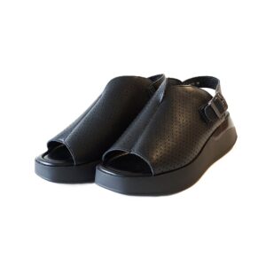 Juodos odinės basutės moterims su platforma Pengxu