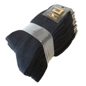 Vyriškos šiltos kojinės VORA (10 porų), Medvilnė su vilna, Juodos (Dydžiai atitinka)