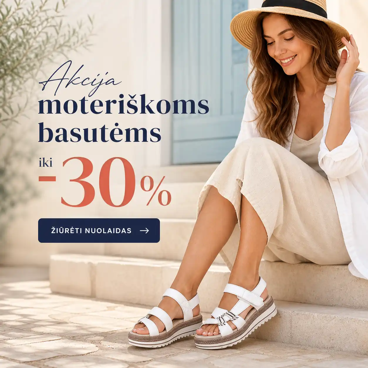 Moteriškos basutės su platforma – akcija iki -30%