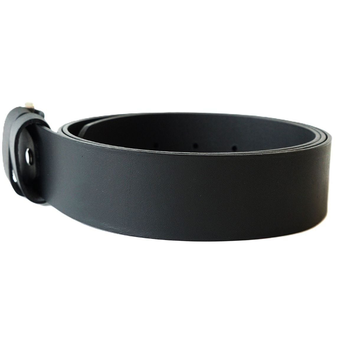Platus juodas odinis moteriškas diržas su apvalia sagtimi 4 cm - Vilnius Fashion Belts - odos tekstūra