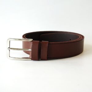 Rudas vyriškas odinis diržas 3,5 cm - Vilnius Fashion Belts