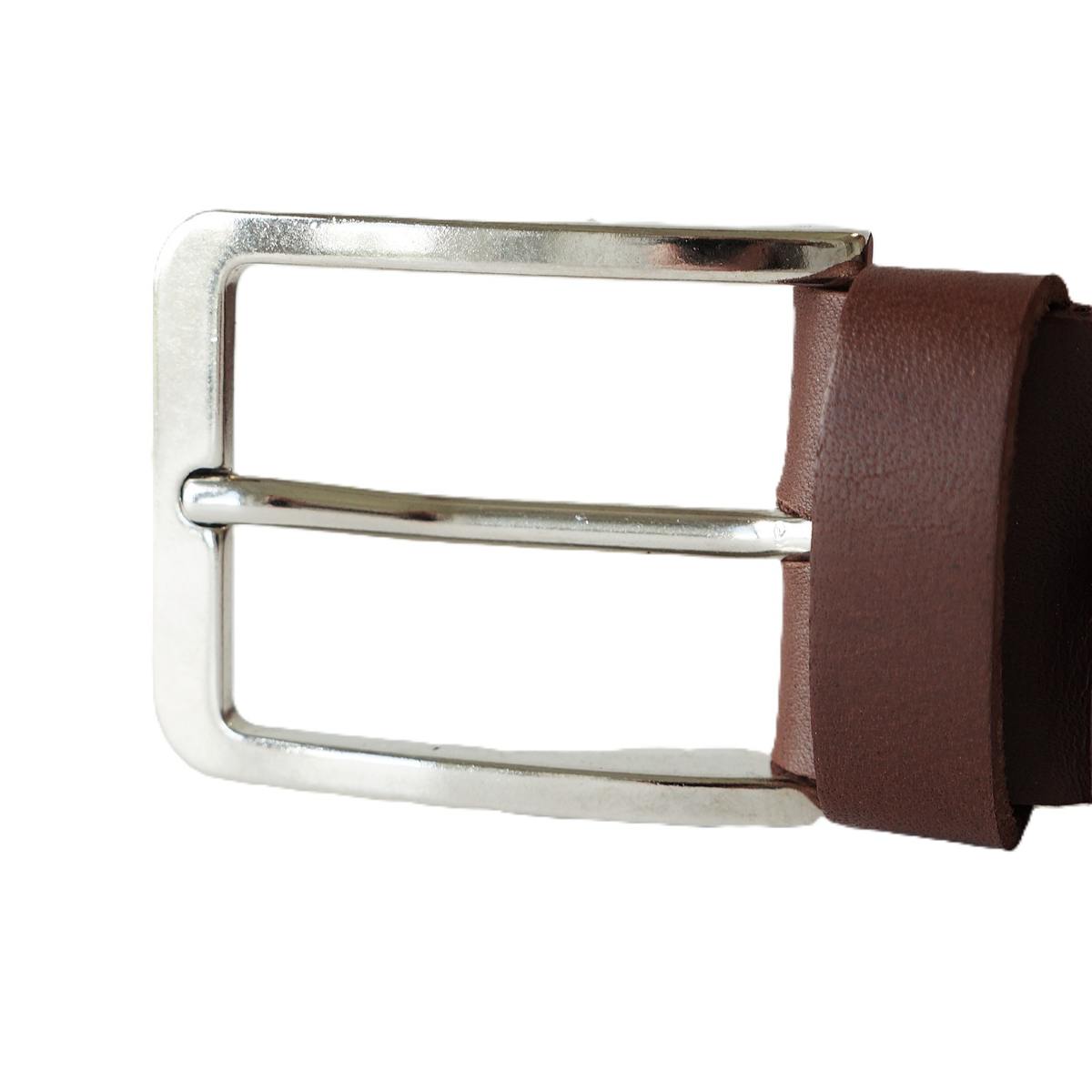 Rudas vyriškas odinis diržas 3,5 cm - Vilnius Fashion Belts - sagtis