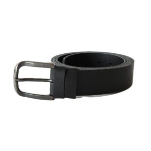 Ypač ilgas juodas odinis vyriškas diržas 4 cm, ilgis iki 200 cm - Vilnius Fashion Belts