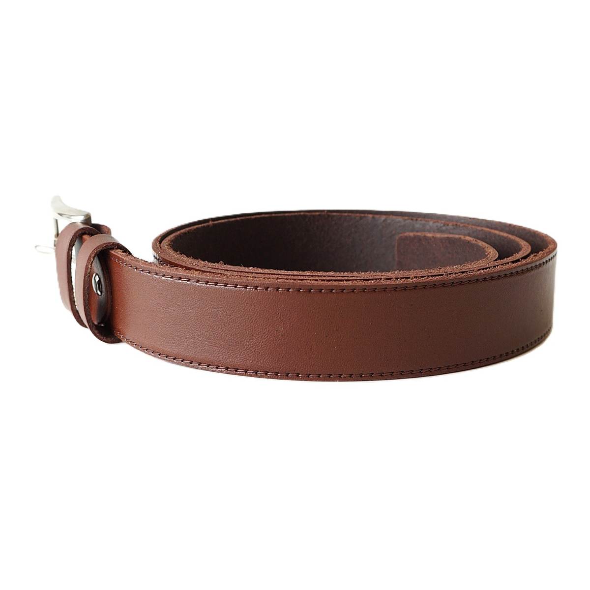 Rudas cognac spalvos vyriškas odinis diržas 3,5 cm - Vilnius Fashion Belts - odos tekstūra