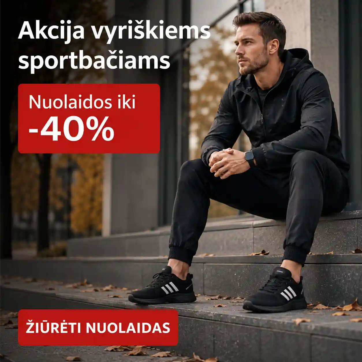 Akcija vyriškiems sportbačiams – nuolaidos iki 40% - Vilniaus Avalynė