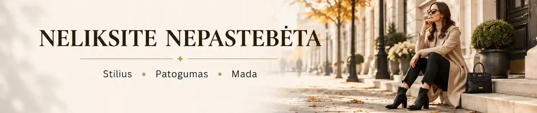 Moteriški batai – stilius, patogumas ir mada - Vilniaus Avalynės kategorijos baneris