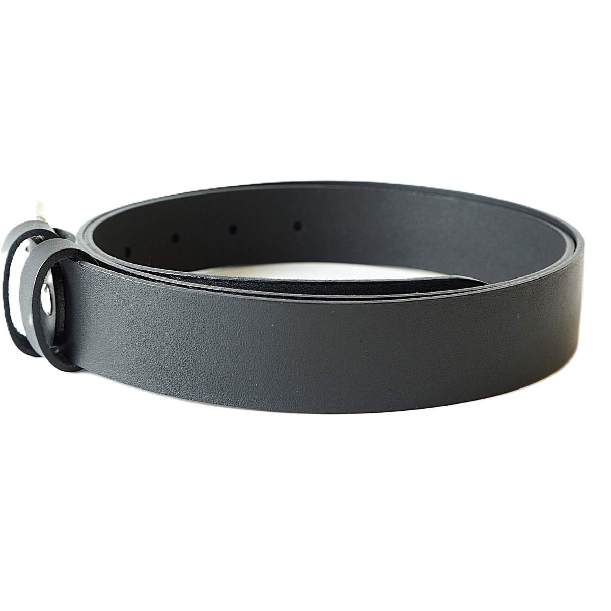 Stilingas juodas odinis moteriškas diržas 3 cm - Vilnius Fashion Belts - odos tekstūra